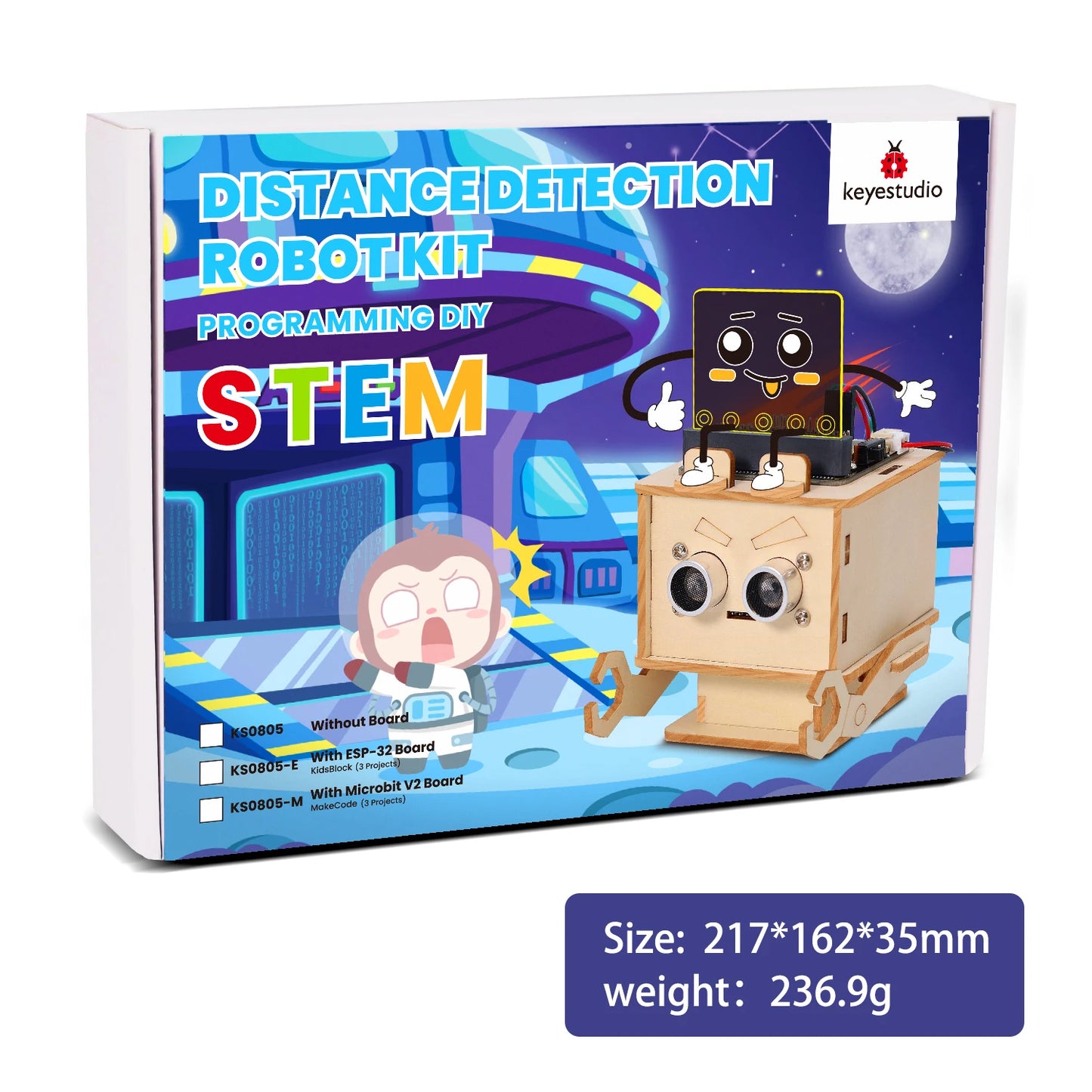 Micro:bit Distance Detection Robot Kit