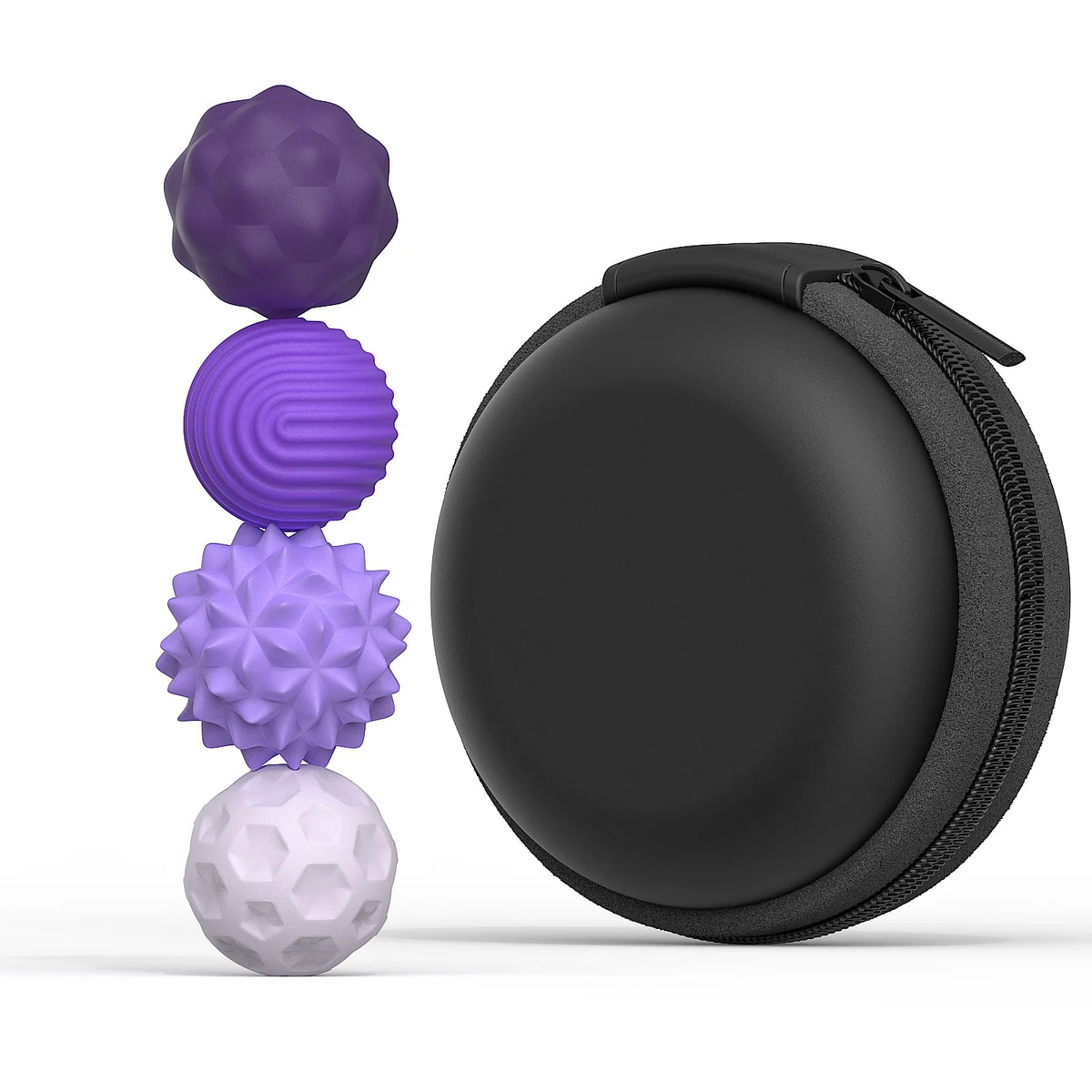 Magnetic Silicone Sensory Fidget Balls, 4 or 8 Piece Set