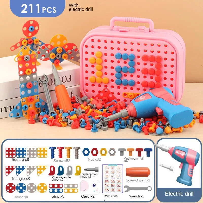 211-Piece Pretend Repair Toolbox Set