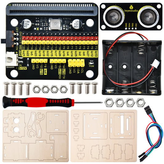 Keyestudio Micro:bit Distance Detection Robot