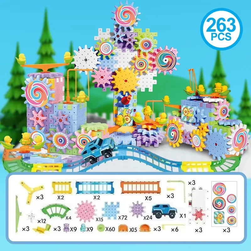 STEM Gear Building Set – Motorised Blocks & Rail Car