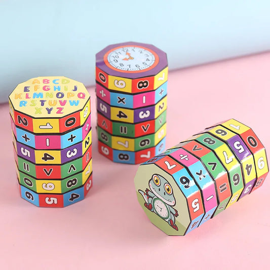 Montessori Math Cube – Counting & Arithmetic Puzzle for Kids