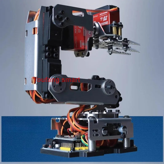 6DOF Programmable Robotic Arm Kit with Gripper for Arduino