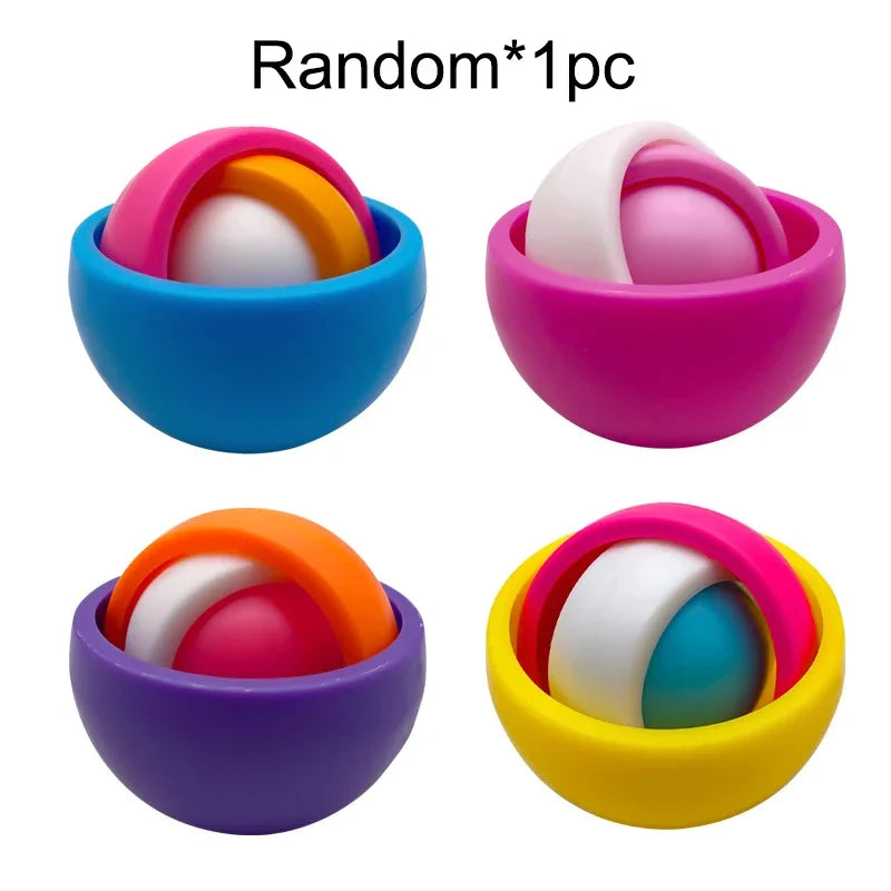 3D Gyro Ball Fidget Toy – Rotating STEM Spinner