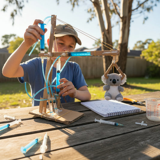 Hydraulic Heroes: Fluid Power Experiments to Pump Up Engineering Skills in Australian Kids