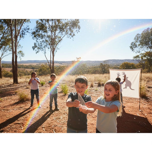 Light and Shadows: Optics Experiments to Illuminate Curiosity in Australian Kids