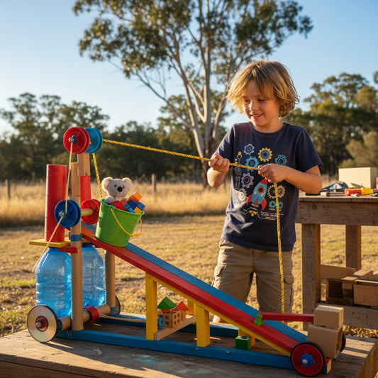 Simple Machines at Work: Everyday Engineering Experiments to Empower Young Australian Inventors