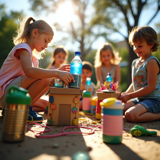Eco-Builders at Home: Sustainable Construction Projects with Recycled Materials for Kids