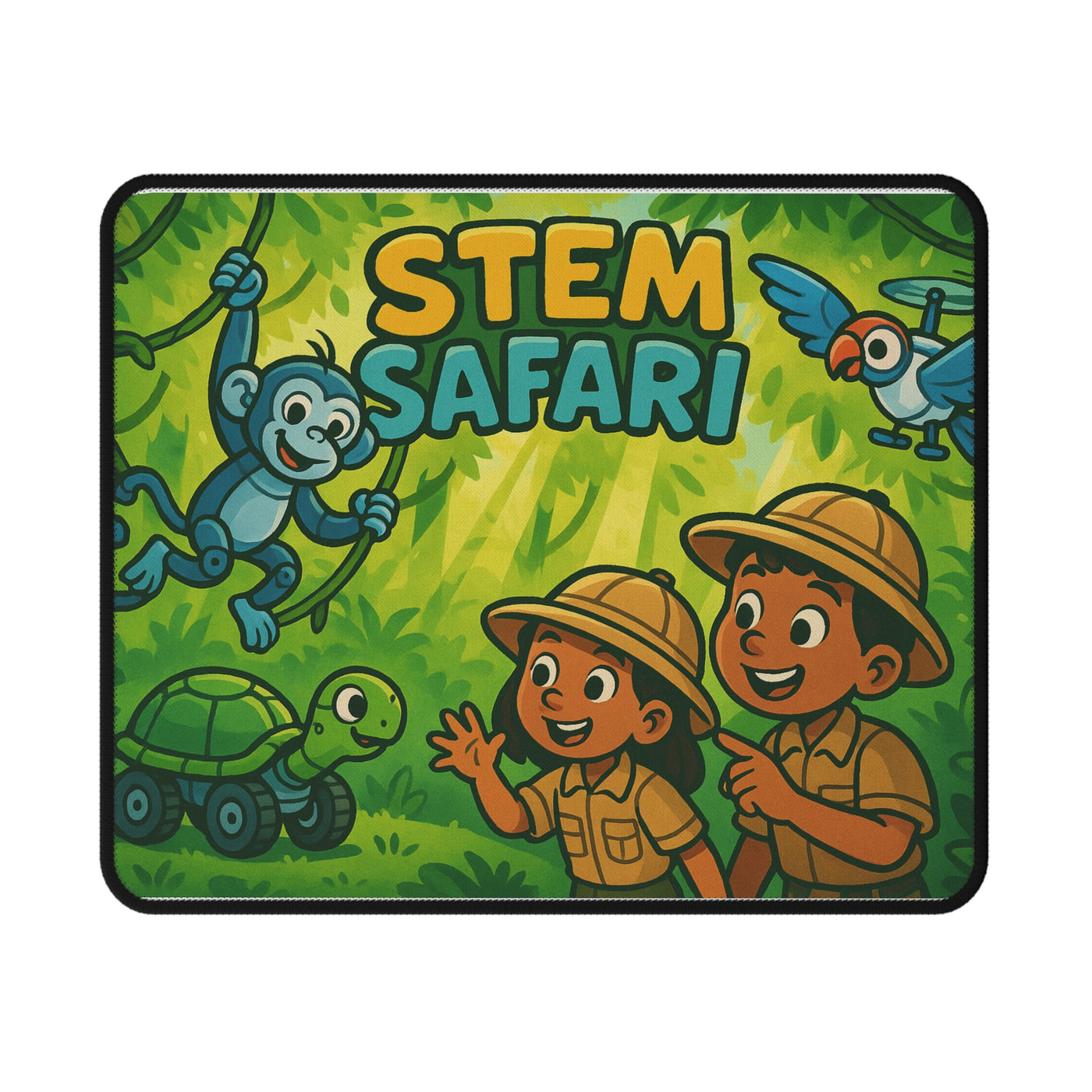 Stem Safari Non-Slip Gaming Mouse Pad
