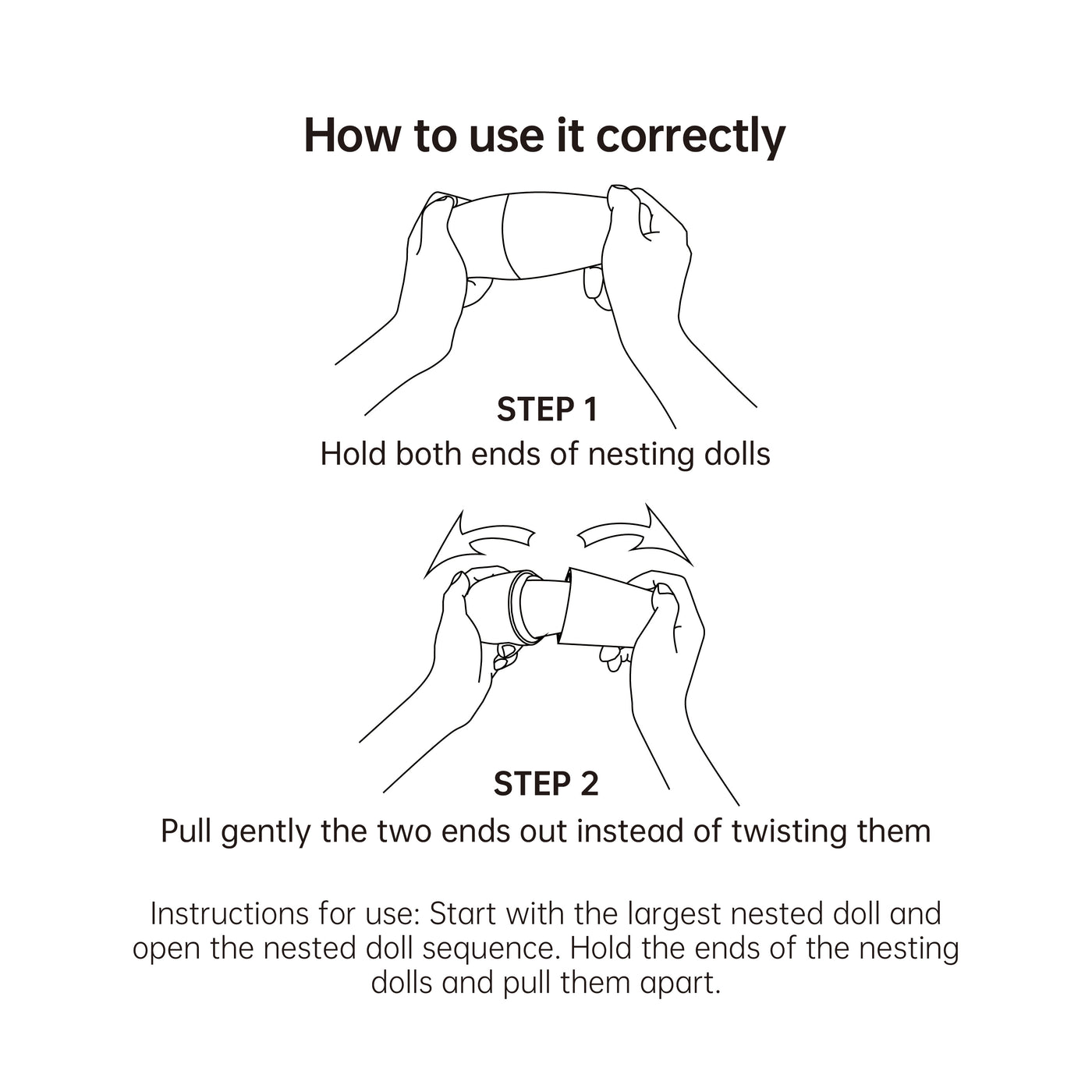 Christmas Nesting Dolls – Santa Pattern Wooden Décor & Gift Set