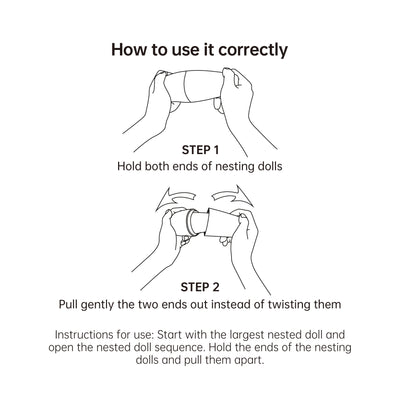 Christmas Nesting Dolls – Santa Pattern Wooden Décor & Gift Set