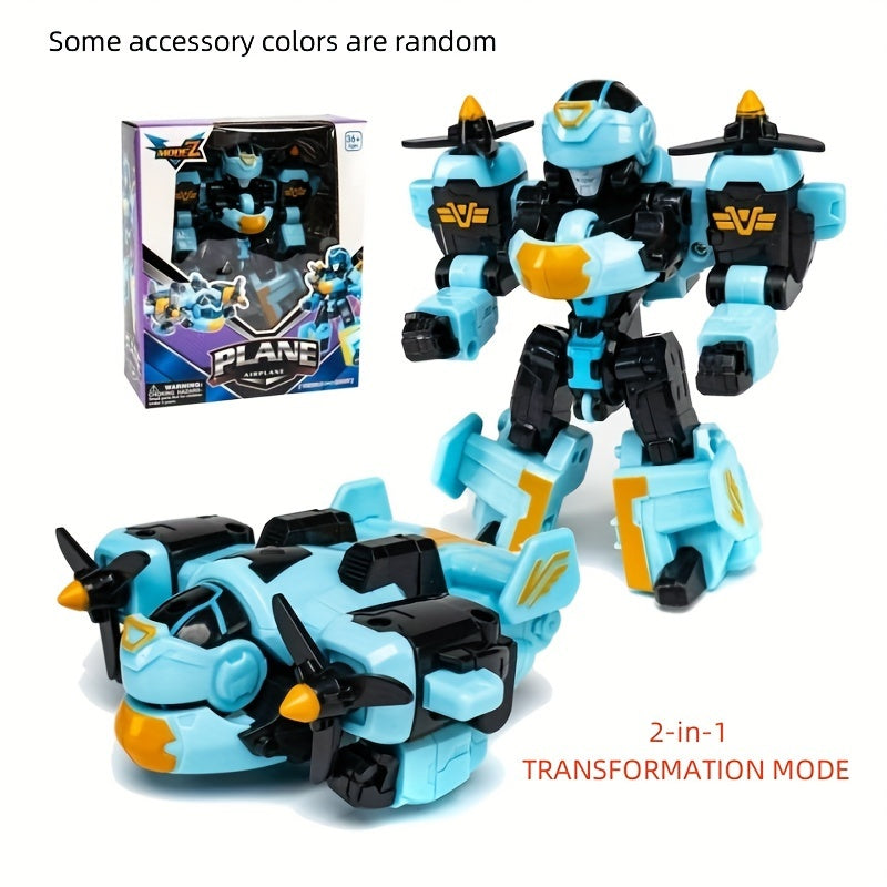 Transforming Robot Airplane Toy – Educational Assembly Gift