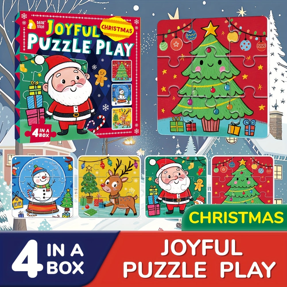 Kids Christmas Puzzle Set – Fidget-Friendly, Travel Ready, 36/72pcs