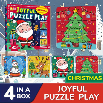 Kids Christmas Puzzle Set – Fidget-Friendly, Travel Ready, 36/72pcs
