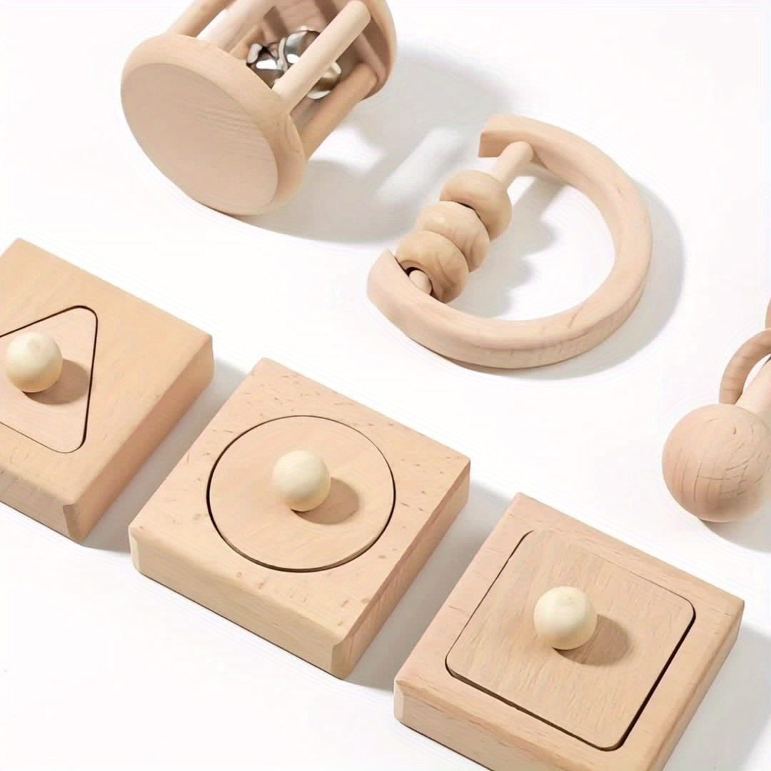 Montessori 6-Piece Cognitive Toy Set – Parent-Child Interactive Play