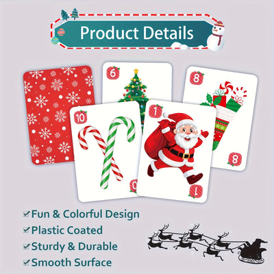 Family Christmas Card Game – Interactive GO FISH Set for Gatherings