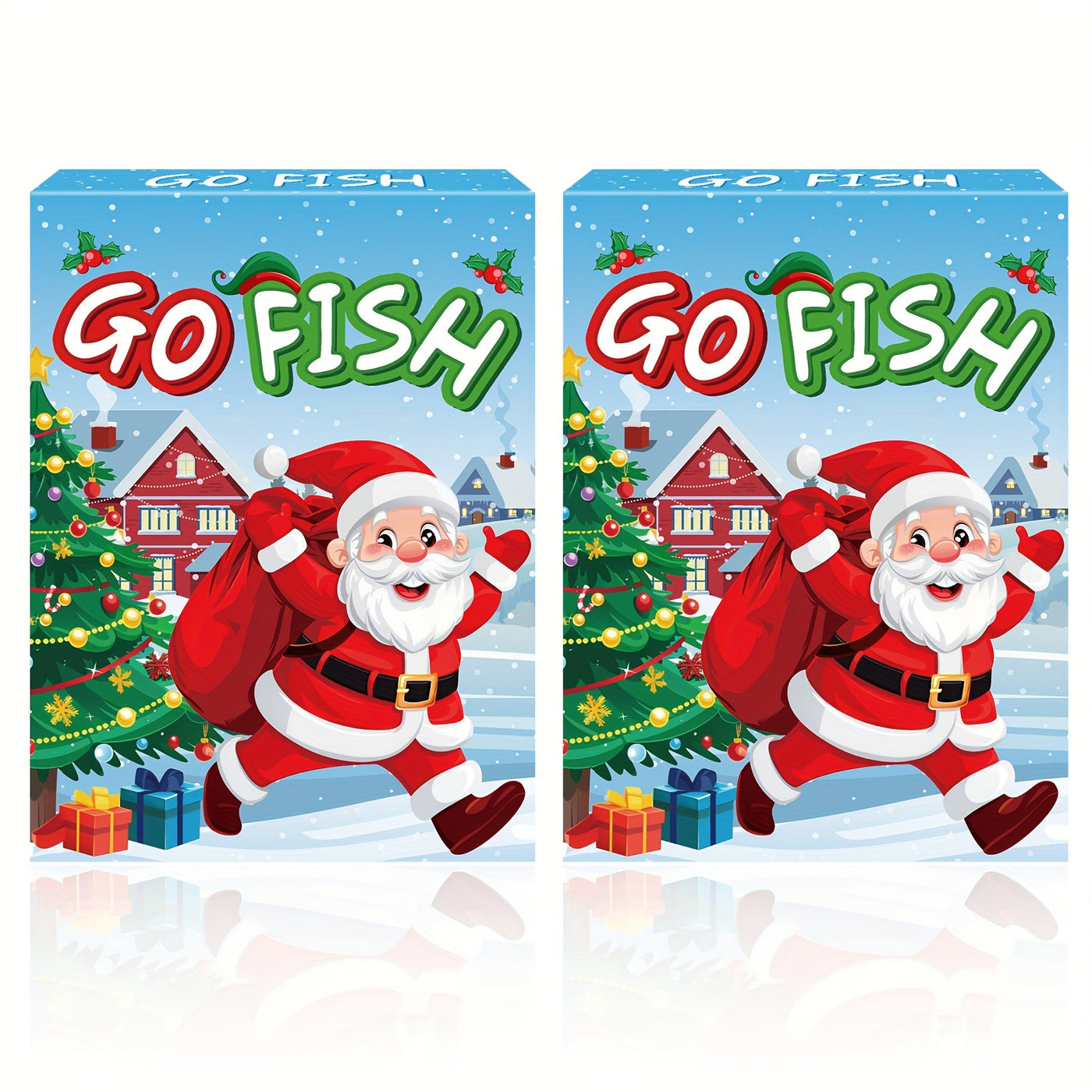 Family Christmas Card Game – Interactive GO FISH Set for Gatherings