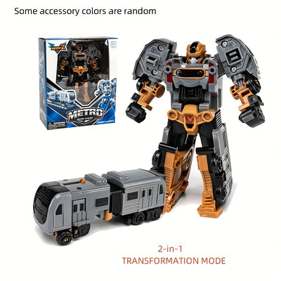 Transforming Robot & Train – Educational Puzzle Action Toy