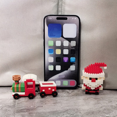 Christmas Mini Blocks Set – Cute Santa, Elf & Reindeer Ornaments