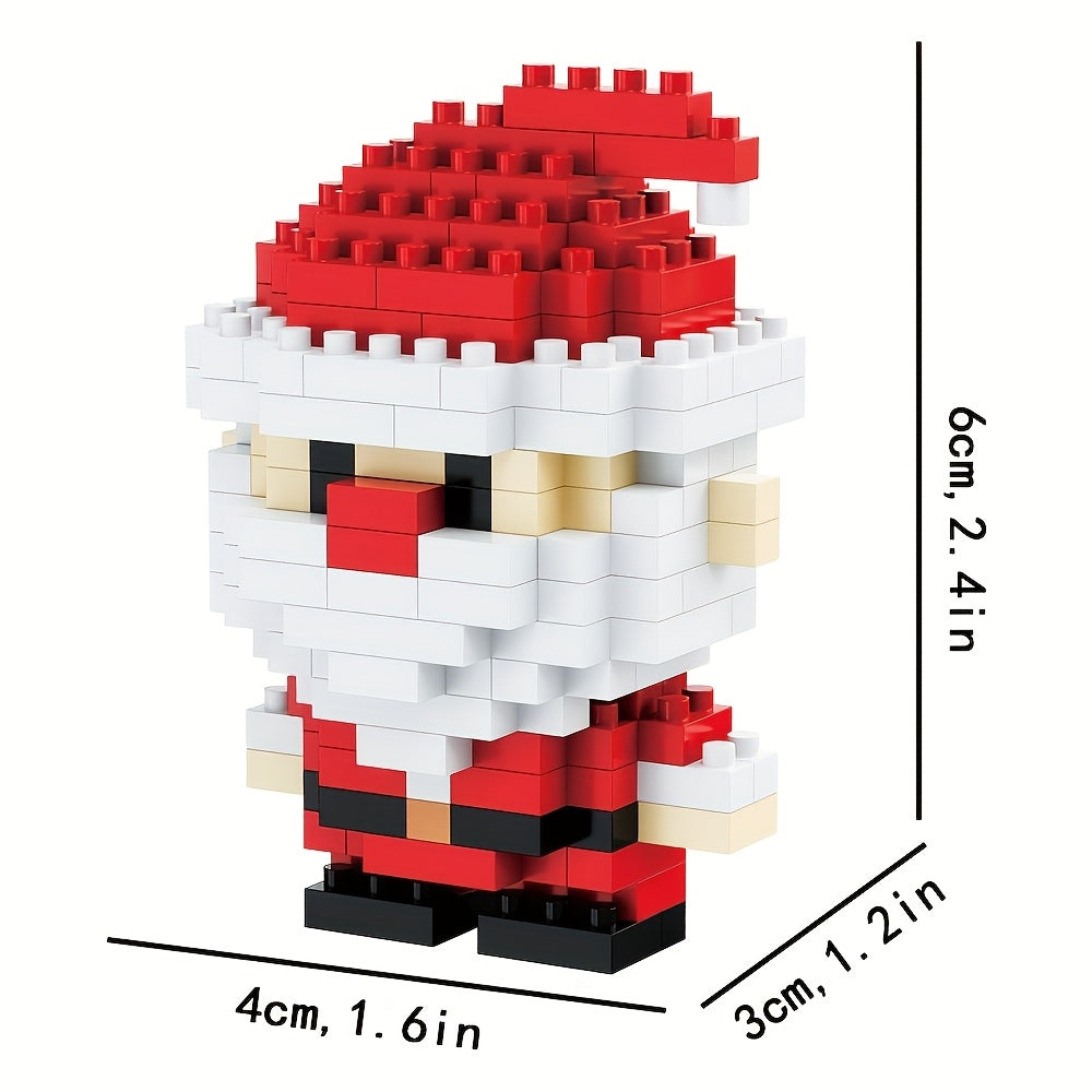 Christmas Mini Blocks Set – Cute Santa, Elf & Reindeer Ornaments