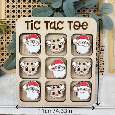 Santa vs. Reindeer Tic-Tac-Toe – Fun Holiday Board Game Gift