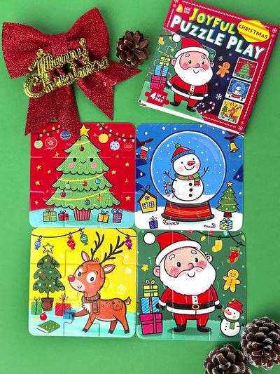 Kids Christmas Puzzle Set – Fidget-Friendly, Travel Ready, 36/72pcs