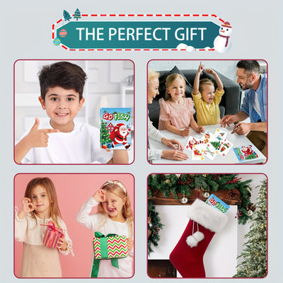 Family Christmas Card Game – Interactive GO FISH Set for Gatherings