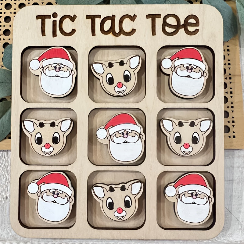 Santa vs. Reindeer Tic-Tac-Toe – Fun Holiday Board Game Gift