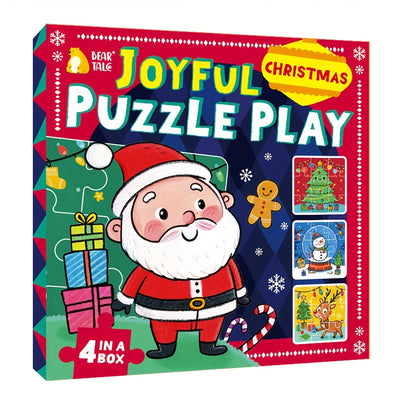 Kids Christmas Puzzle Set – Fidget-Friendly, Travel Ready, 36/72pcs