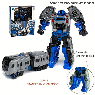 Transforming Robot & Train – Educational Puzzle Action Toy