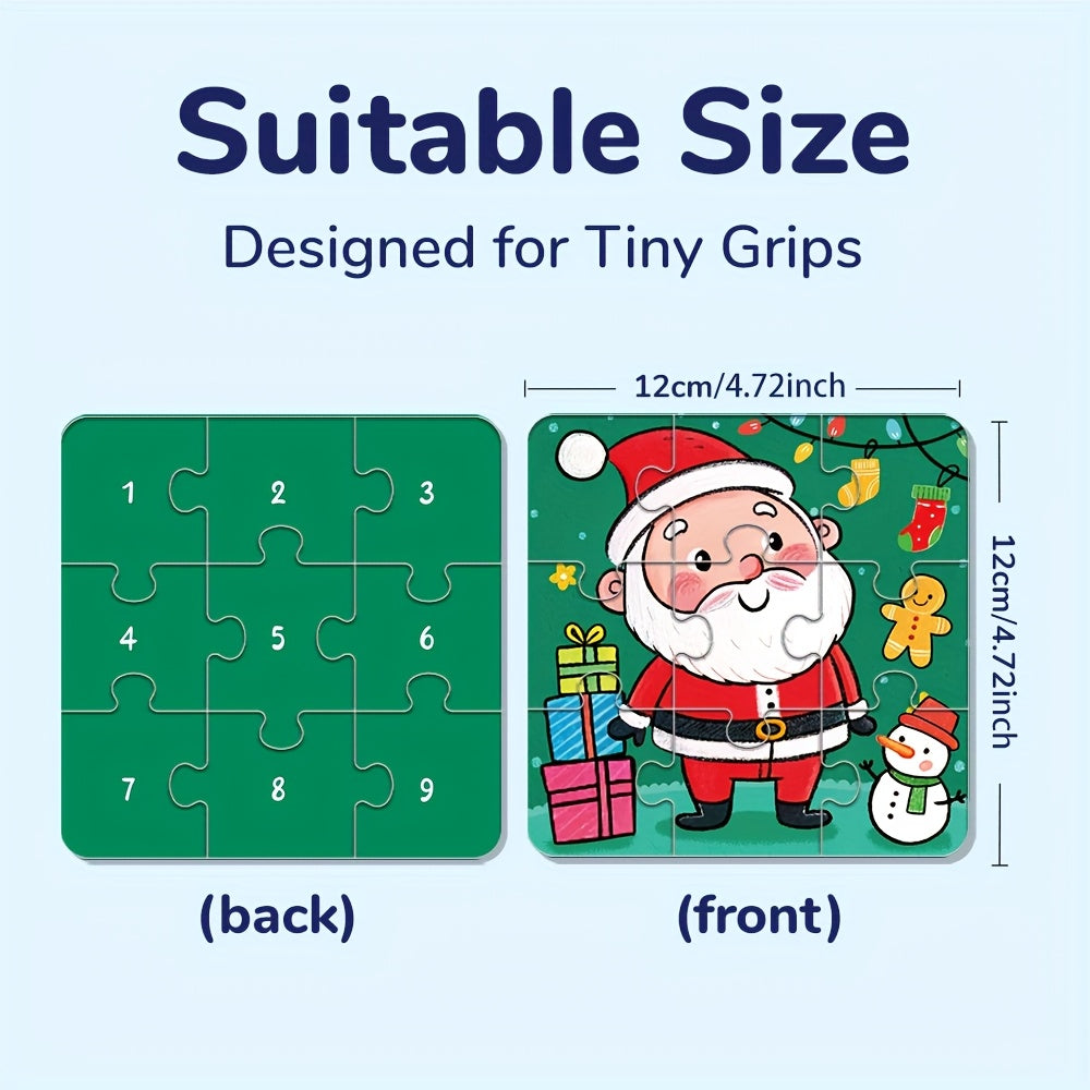 Kids Christmas Puzzle Set – Fidget-Friendly, Travel Ready, 36/72pcs