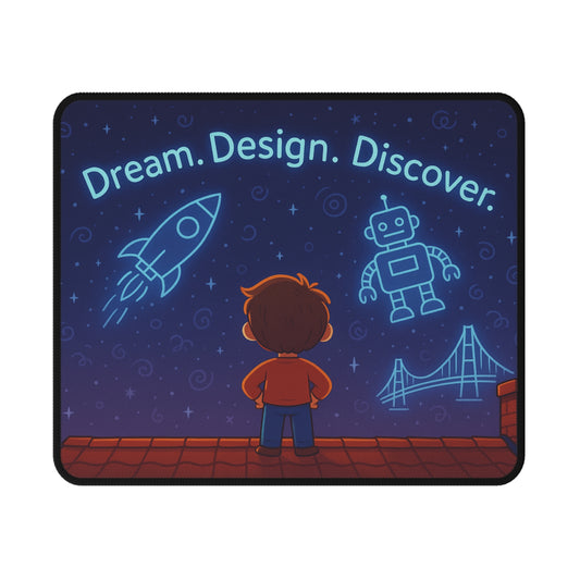 Dream Design Discover Non-Slip Mouse Pad for Gaming & Work