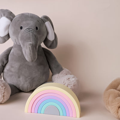 Montessori Rainbow Stacker – Sensory Puzzle for Toddlers.