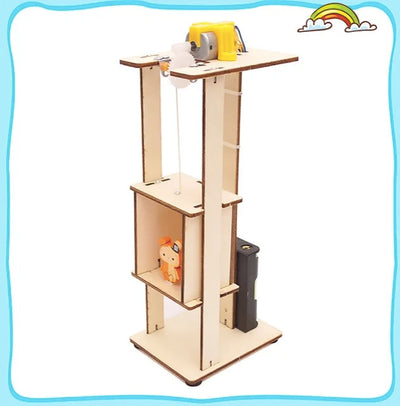 DIY Wooden Elevator STEM Puzzle Kit