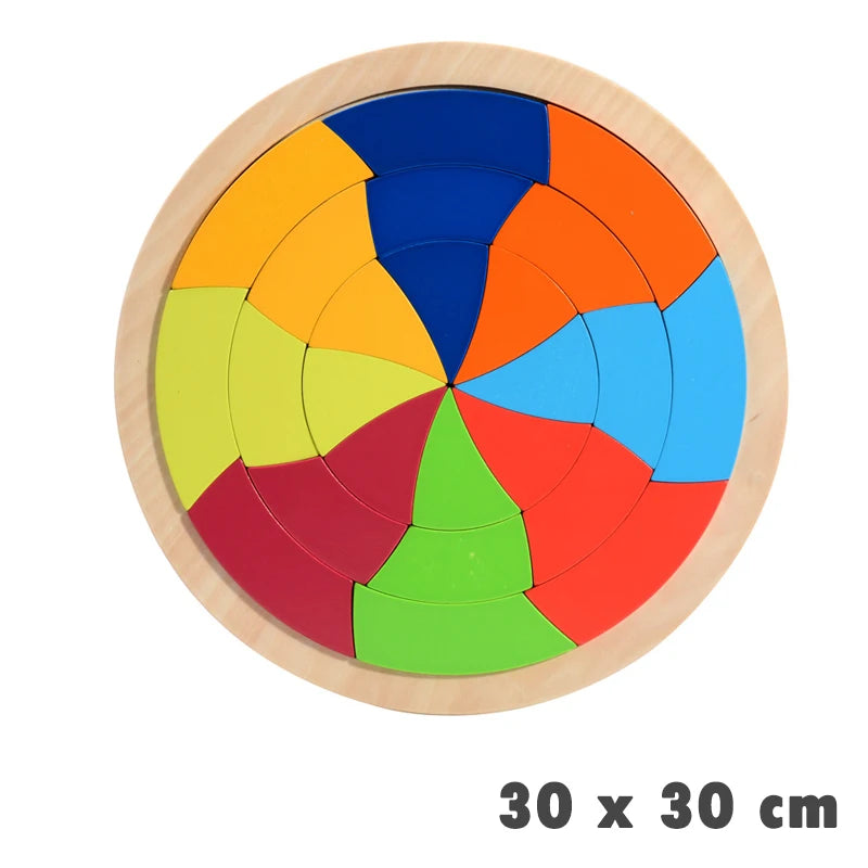 Montessori Rainbow Blocks – Geometry Puzzle