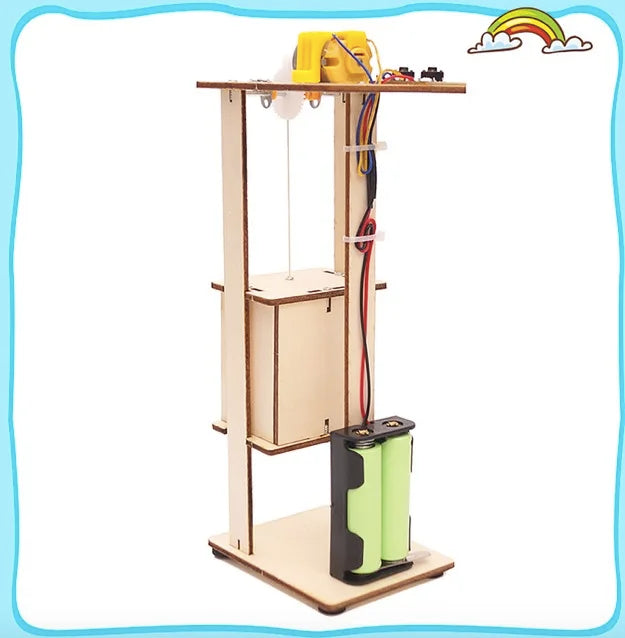 DIY Wooden Elevator STEM Puzzle Kit