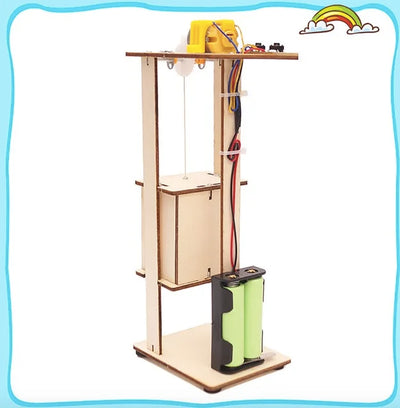 DIY Wooden Elevator STEM Puzzle Kit