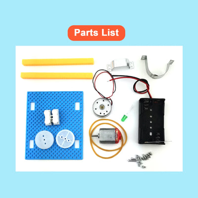 Mini Electric Generator DIY STEM Kit with LED