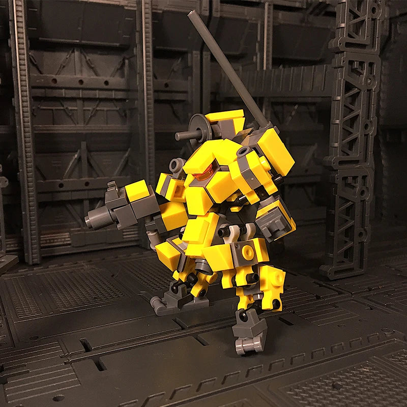 Mecha Robots Granular Building Blocks