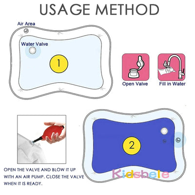 Inflatable Water Play Mat for Tummy Time Fun