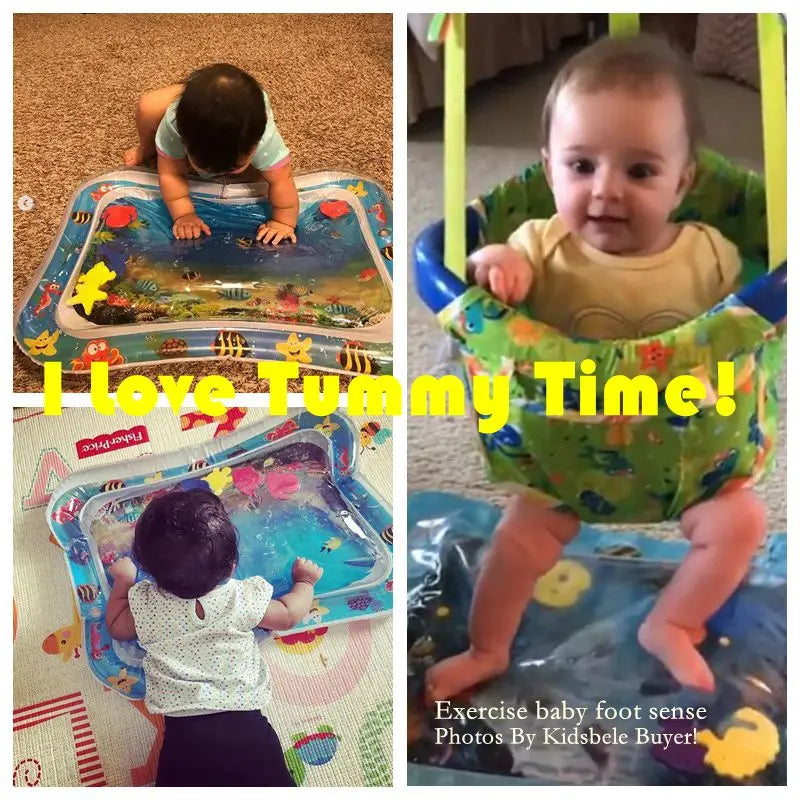 Inflatable Water Play Mat for Tummy Time Fun
