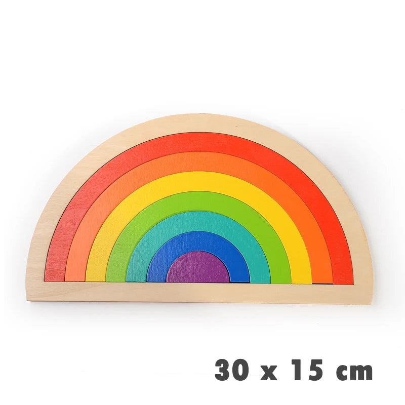 Montessori Rainbow Blocks – Imagination & Geometry Puzzle