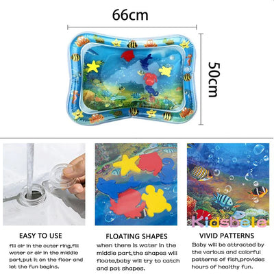 Inflatable Water Play Mat for Tummy Time Fun