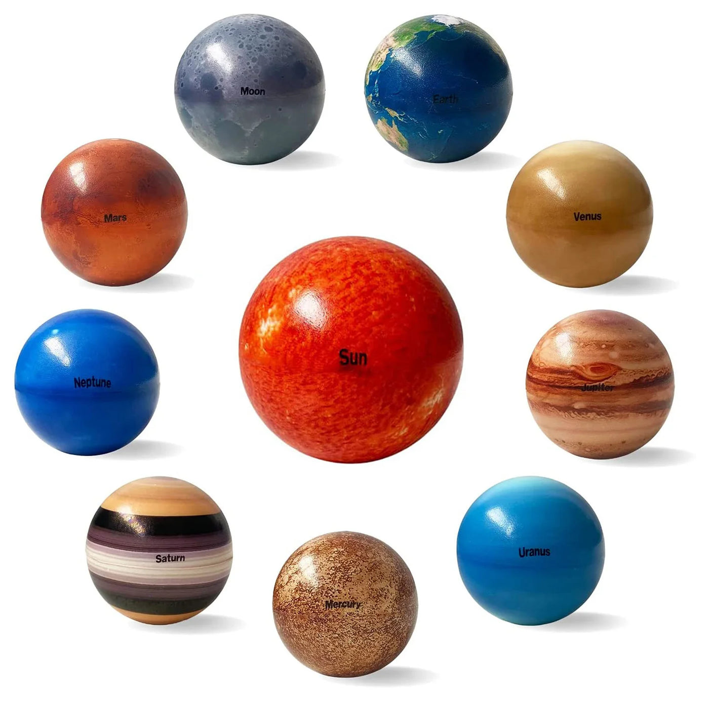 10-Piece Solar System Stress Balls