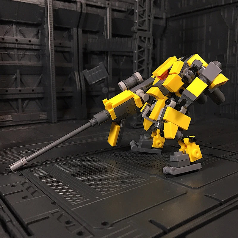 Mecha Robots Granular Building Blocks