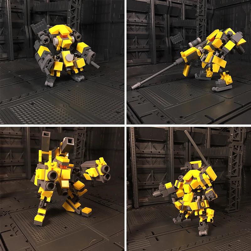 Mecha Robots Granular Building Blocks