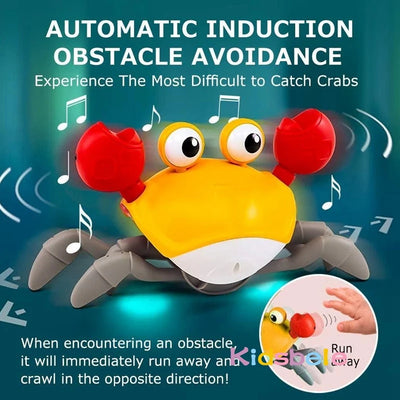 Interactive Crawling Crab Toy with Lights and Music