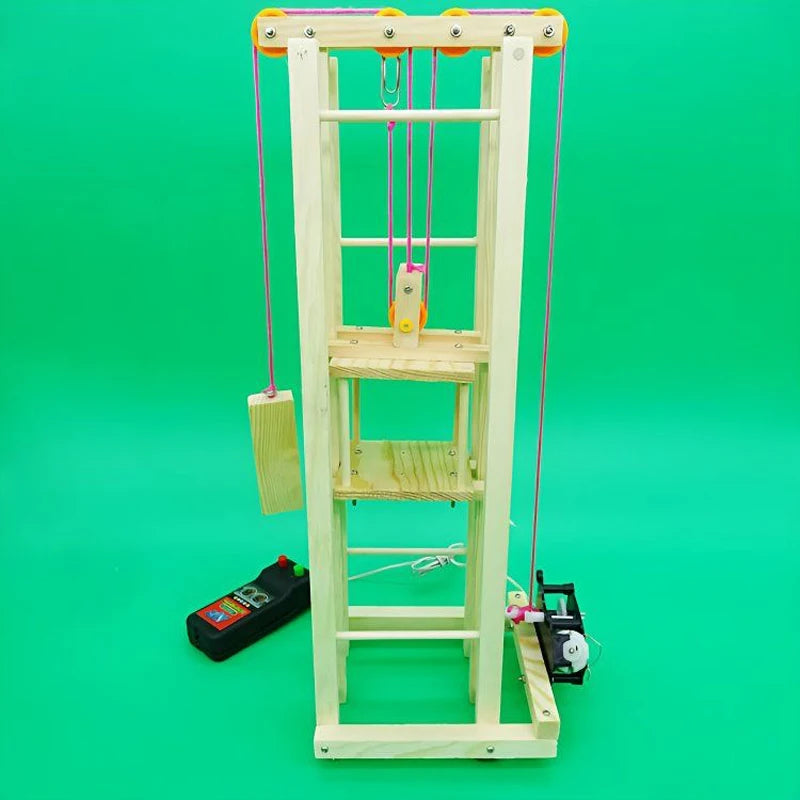 Wooden Elevator Model Science Toy
