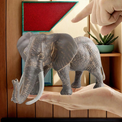 Realistic Elephant Figurine for Kids