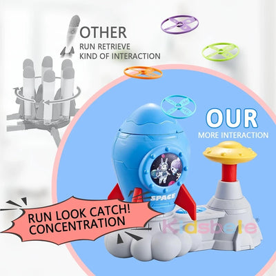 Flying Disc Launcher Outdoor Toy